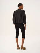 CHLOÉ RUCHED BLOUSE BLACK
