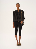 CHLOÉ RUCHED BLOUSE BLACK