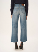 CHLOÉ CROPPED HIGH RISE DENIM DREAM BLUE
