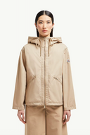 MONCLER CASSIOPEA HOODED JACKET BEIGE