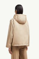 MONCLER CASSIOPEA HOODED JACKET BEIGE