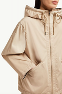 MONCLER CASSIOPEA HOODED JACKET BEIGE