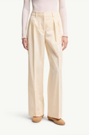 MONCLER TROUSER WIDE LEG ECRU