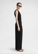 TOTEME RELAXED TWILL TROUSER BLACK