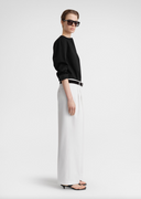 TOTEME RELAXED TWILL TROUSER WHITE