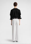 TOTEME RELAXED TWILL TROUSER WHITE