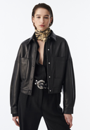 IRO SASHA LEATHER JACKET BLACK