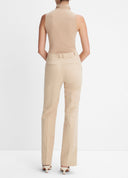 VINCE STRETCH COTTON BOOTCUT BEIGE