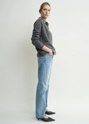 TOTEME RAGLAN SLEEVE CARDIGAN DARK GREY