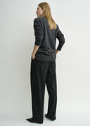 TOTEME PULL V-NECK CHARCOAL