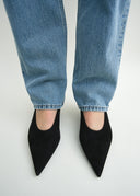TOTEME SUEDE KITTEN PUMPS 3,5CM BLACK