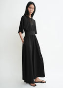 TOTEME TEE DRESS BLACK