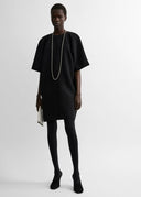 TOTEME COCOON CREPE DRESS BLACK