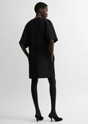 TOTEME COCOON CREPE DRESS BLACK