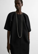 TOTEME COCOON CREPE DRESS BLACK