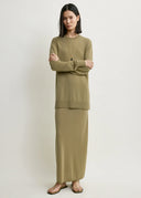 TOTEME LONG SLEEVE TEE KNIT DESERT