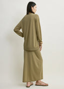 TOTEME LONG SLEEVE TEE KNIT DESERT