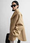TOTEME ZIPPED COUNTRY JACKET FAWN
