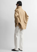 TOTEME ZIPPED COUNTRY JACKET FAWN