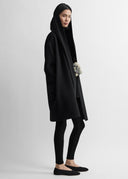 TOTEME HOODIE COAT BLACK