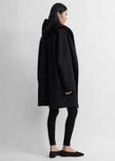 TOTEME HOODIE COAT BLACK