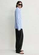 TOTEME STRIPED POPLIN SHIRT BLUE/WHITE