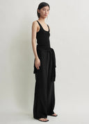 TOTEME TROUSER FLUID DRAWSTING BLACK