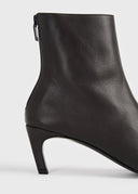 TOTEME MID HEEL ANKLE BOOTS 5,5CM BARK