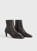 TOTEME MID HEEL ANKLE BOOTS 5,5CM BARK