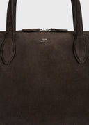 TOTEME TOTE BAG SUEDE BROWN