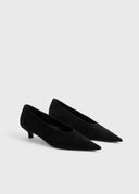 TOTEME SUEDE KITTEN PUMPS 3,5CM BLACK