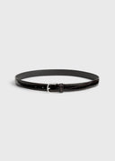 TOTEME CROCO EMBOSSED BELT CHOCOLATE