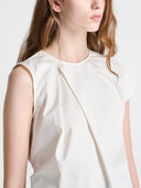 JW ANDERSON SCULPTURAL SEEVELESS TOP IVORY