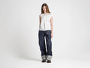 JW ANDERSON SCULPTURAL SEEVELESS TOP IVORY