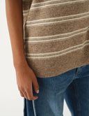 THE GARMENT STRIPED POLO BEIGE