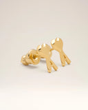 AMI PARIS ADC GOLD BRASS EARRINGS