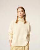 AMI PARIS ADC TURTLENECK TONAL ECRU