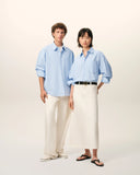 AMI PARIS BOXY ADC SHIRT BLUE