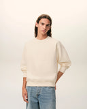 AMI PARIS ADC SWEATSHIRT TONAL CREME