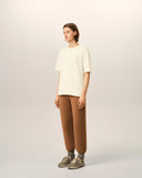 AMI PARIS ADC TONAL EMBOSSED LOGO T-SHIRT IVORY