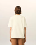 AMI PARIS ADC TONAL EMBOSSED LOGO T-SHIRT IVORY
