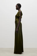 VICTORIA BECKHAM ISABELLA GOWN MARSH GREEN