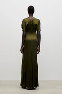 VICTORIA BECKHAM ISABELLA GOWN MARSH GREEN