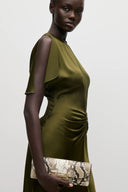 VICTORIA BECKHAM ISABELLA GOWN MARSH GREEN