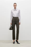VICTORIA BECKHAM SLOANE FRAME BAG 28 DARK OLIVE