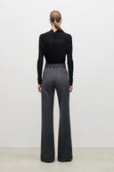 VICTORIA BECKHAM ALINA TROUSER ASH MELANGE