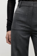 VICTORIA BECKHAM ALINA TROUSER ASH MELANGE