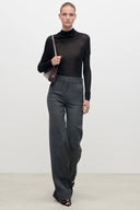 VICTORIA BECKHAM ALINA TROUSER ASH MELANGE