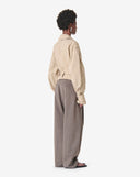 IRO ZYNIA LOOSE FIT BELTED JACKET BEIGE