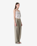 IRO SONJA PLEATED TROUSER OLIVE